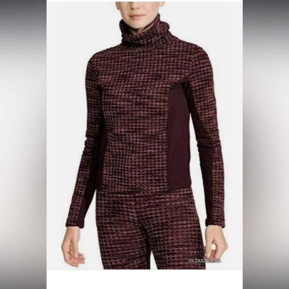 Nike Women's Pro Hyperwarm Training Set Burgundy size XL - Picture 2 of 13